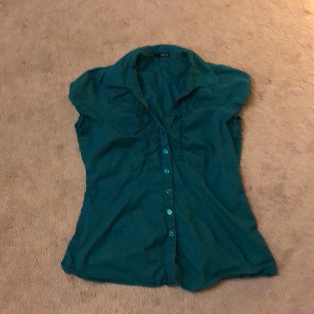 Teal blouse